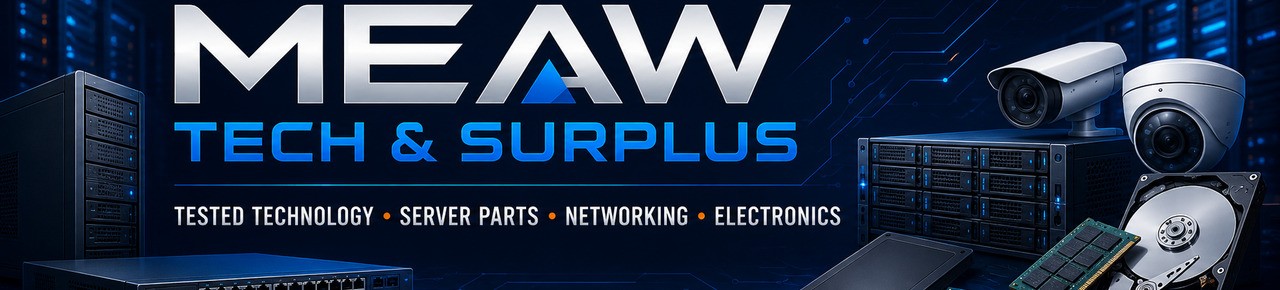 MEAW Tech & Surplus: tested technology, server parts, networking, electronics